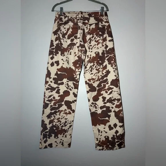 Free People We the Free Risk Taker Mid Rise Printed Jeans size 27 - Picture 5 of 6